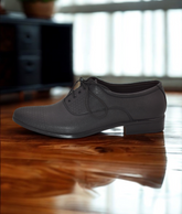 Derby Shoes for Men in Hexagonal Pattern OL-1537 - Harpers